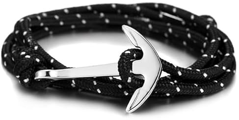 ankare armband polyester sladd, One Size, Legering/polyester