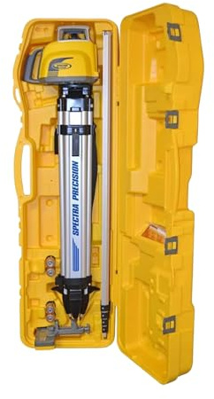 Spectra Precision LL300N-3 Self Leveling Rotary Laser Kit with Tripod GR153 Professional - System Case - Grade Rod (Metric) HL450 Receiver & Alkaline Batteries – Rugged IP66 Job-Site Performance