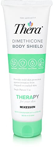 Thera Dimethicone Body Shield Barrier Cream - Incontinence Skin Protectant Ointment, Diaper Rash, Scented - 4 oz
