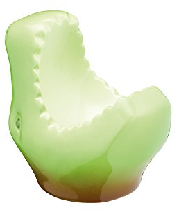 KitchenCraft Ceramic Dinosaur-Shaped Novelty Egg Cup, 7 x 5 x 7 cm (3 x 2 x 3) - Green