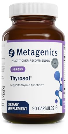 Metagenics Thyrosol - Vitamin & Mineral Supplement for Healthy Thyroid Support & Stress-Related Fatigue* - with Zinc, Selenium & Rhizoe Extract - 90 Capsules