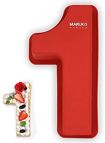 Moule Gateau Chiffre 1, Number Cake Moule, Grands Moules à Gâteau 3D en Silicone, Moule à Gâteau en Forme de Chiffre Pour Anniversaire et Anniversaire de Mariage, 26,5 cm