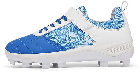 Zapatos de béisbol for hombre, antideslizantes, resistentes al desgaste, profesionales, for exteriores, de doble Color, zapatos deportivos transpirables for principiantes, zapatos de Softball ( Color