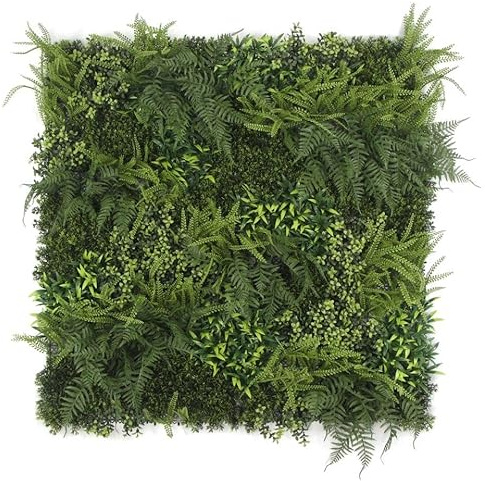 Leaf Artificial Green Wall Foliage Panels UK, 100cm Natural Fern Fire Resistant