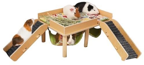 Hängmatta För Hamster Med Trappa Hus Med 2 Nivåer Är Avtagbart