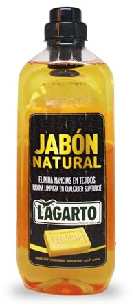 Lagarto Jabon Natural Liquido , Marrón Transparente, 1000 ml