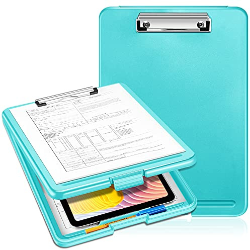 SITHON Portablocco per Infermieri con Scomparto Portadocumenti, Portatile Tavoletta Clipboard per Scrittura in Plastica, Sottile Leggero Porta Appunti A4 per Ospedali Aule Studenti Scuola Ufficio