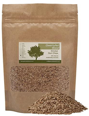 Gwernyfed Wood Smoker Gun Oak Chips - Perfect for Smoking, Infuser, Cocktail Smoke Guns (7 Great Flavours) - LARGE 1000ml Bag (Oak)