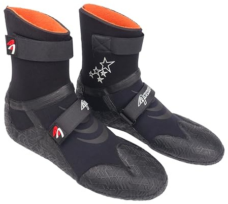 Ascan Star Thermo 6 mm. Scarpa in neoprene estremamente comoda e calda con fodera termica e suola in CR molto flessibile. Cuciture impermeabili e rinforzate, Nero , 42