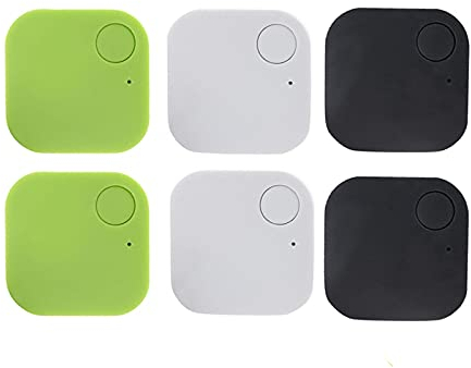 Riloer 6 x Car Keying GPS Tracker Kid Pet Portefeuille Portefeuille Locator de Recherche en Temps réel Dispositif Localisateur de clés Anti-Perte, localisateur de clés avec Bluetooth