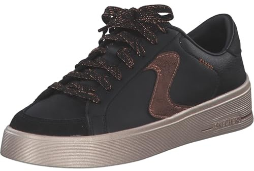 Skechers Hiland Quite ChicSneaker Donna, Nero, 39 EU