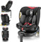 Lionelo Navy i-Size ISOFIX 360° Rotating Car Seat for Kids 40-150cm (from Birth to 4yo) ISOFIX, Rear & Forward Facing, Supporting Leg, 5-Point Harness, Adjustable Headrest & Recline (Black RED)
