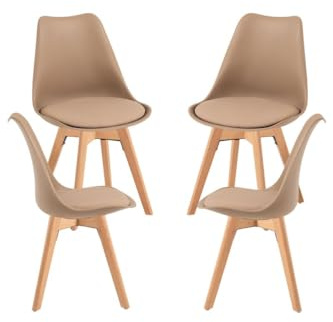 Regalos Miguel - Packs Sillas Comedor - Pack 4 Sillas Synk Basic - Trigo