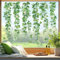 wondever Fenstersticker Hängender Rebe Grün Fenster Aufkleber Pflanzen Blätter Frühling Fensterbilder Fensteraufkleber Anti-Kollision Doppelseitig Glasaufkleber Glas Deko