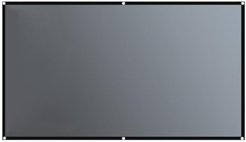 16: 9 Pantalla De Proyección Al Aire Libre-Taño De Proyección Portátil Plegable Anti-ligera, Anti-crianza | 4K HD Compatible Con Un Tamaño De 60-130 Pulgadas | Ideal Para Cine En Casa, Fiestas, Presen