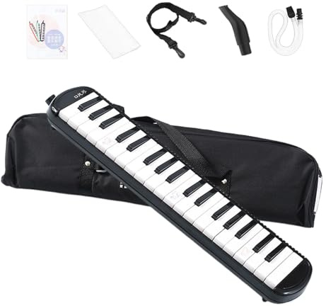 Melodica Keyboard-Instrument – 32 Tasten Piano Air Harmonium, kompaktes tragbares Musikgerät, Anfänger professionelles Musikwerkzeug | Tragetasche Melodica für Lernaufführung, Heimstudio, Praxis