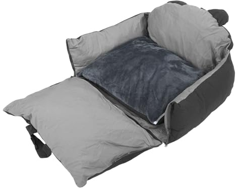 Luocute Asiento de Coche para Perros para Mascotas Pequeñas y Medianas, Asiento Elevador para Perros de Espuma Viscoelástica de 18,9 X 15,75 X 7,09 Pulgadas, Seguridad para Viajes por