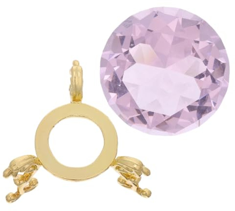 VERDANVERSE Falsk Kristalldiamant Pappersvikt med Guldfot Dekorativ Juvelprydnad för Bröllopsdekoration Bordsskiva Ornament för Hem och Elegant Hyllprydnad