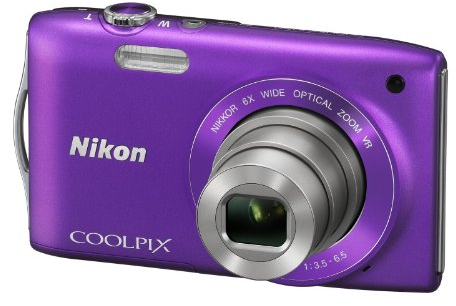 Nikon Coolpix S3300 Digitalkamera (16 Megapixel, 6-Fach Opt. Zoom, 6,7 cm (2,7 Zoll) Display, bildstabilisiert) violett