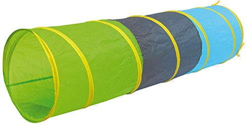 LittleTom Spieltunnel für Kinder - 180x46 Activity Spieltunnel Baby Turnen - Parcours Tunnel Spielzeug Kinder Krabbeltunnel - Krabbelrolle Raupe Kinder Tunnel Outdoor Bällebad Kinderturnen Indoor