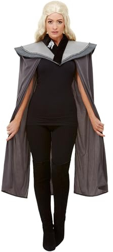 Smiffys Mantello medievale da donna, Grigio Halloween