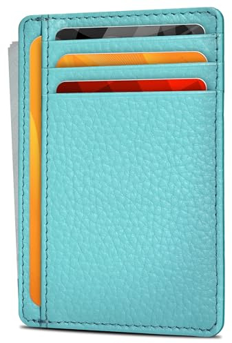 RFID Blocking Compact Leather Wallet for Men and Women - Card Holder Idea