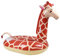 AirMyFun Aufblasbarer Schwimmring, XXL, überlappbar, Pool & Strand, Schwimmer, Deluxe – Giraffe 140 x 140 x 105 cm