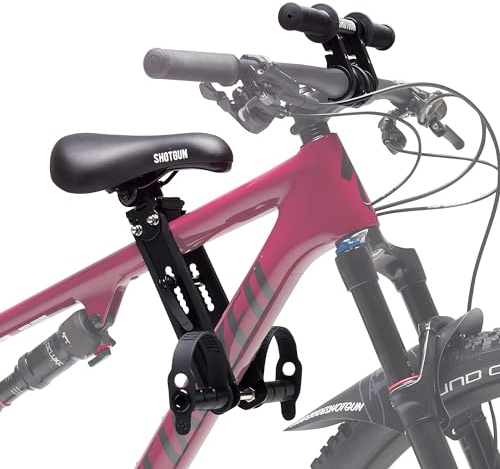 Kids Ride Shotgun – Original Kindersitz & Lenker-Set – Frontmontage, Für Kinder von 2 bis 5 Jahren, Passt auf die meisten modernen Erwachsenen-Mountainbikes, Verstellbar für Komfort