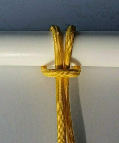 GUMMISEIL Expanderseil Planenseil elastisches Seil ø 8 mm 10 M gelb