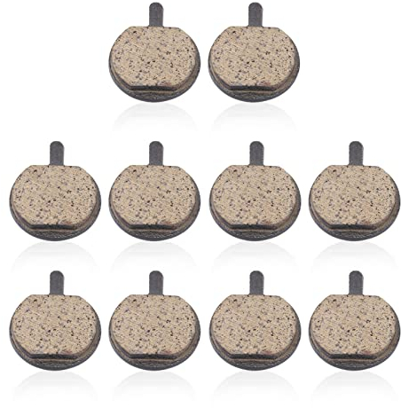 Cyrank 5 Paar Scheibenbremsbeläge, Bremsbeläge Fahrrad, Fahrrad Bremsbeläge, Runde Fahrrad-Bremsbeläge, Bremsklötze Fahrrad, Fahrrad-Bremsbeläge Für Mountainbikes Roller Elektrische Fahrrad