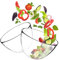 KADAX Insalata fatta in vetro, ciotola di vetro ovale, 17 cm, ciotola di vetro, ciotola di vetro, guscio profondo per dolci, frutta, insalata, dessert, Salaladale, ciotola di frutta