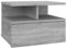 vidaXL Nachttisch Hängend Wand Nachtschrank Nachtkonsole Nachtkommode Wandschrank Hängeschrank Grau Sonoma 40x31x27cm Holzwerkstoff