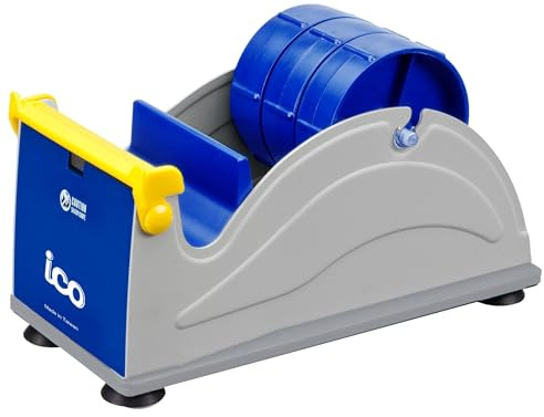 ICO by Excell Triple Premium Extra Wide Metal Multi-Rolls Desktop Tape Dispenser, ET-13371, 3 inch Wide, 3 inch Core