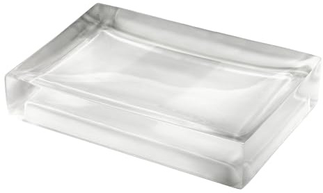 Izod - Soap Dish, Sleek Resin Countertop Accessories, Dorm Room Essentials, Modern Home Decor (Marina Collection, White)