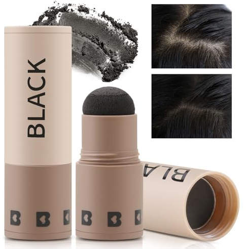 Boobeen Haaransatzpuder, Wurzelausbesserung und Haarschattenpuder, wasserfester Haaransatzfüller zum Abdecken von grauem Haar und dünnem Haar