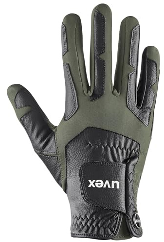 Uvex ventraxion Plus Reithandschuhe, Black-Olive, 9-10