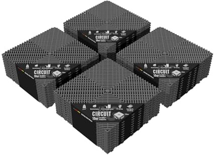 IYG Floor - Garagenboden Belag Fliesen Garagen Boden Matten Werkstatt Kunststoff Belag Werkstattboden Klickfliesen Platte Garage Tile