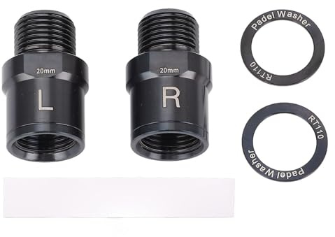 MechKit Extensores de Pedal, 2 Piezas Extensión de Pedal de Aleación de Titanio de 20 mm para Bicicleta