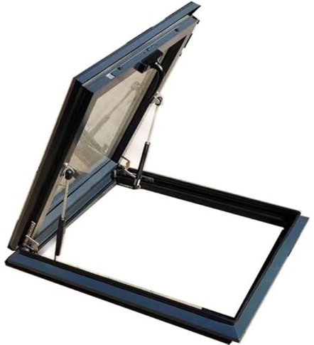 LLYLAFDC Clear Roof Window For Shed, Roof Window And Skylight Basement Multi-angle Roof Viewing Aluminium Windows Customized(58 * 78cm)