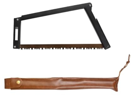 Tnfeeon Folding Handsaw, High Manganese Steel Vane/Wing, Sturdy Camp Saw with Aluminum Handle, 12.6 Inch for Camping and Woodworking (Black)