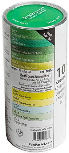 PanPastel 10-Farben-Set Grüntöne
