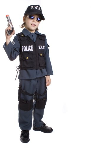 Dress Up America Déguisement SWAT Pour Enfants - Deluxe S.W.A.T. Ensemble De Déguisement De Policier Pour Garçons Et Filles