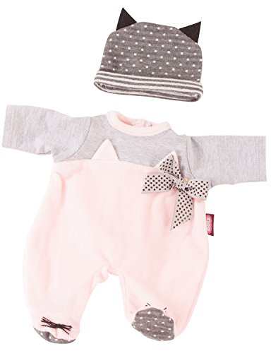 Götz 3402837 Kombination Cosy Cat - Puppenbekleidung Gr. S - 2-teiliges Bekleidungs- und Zubehörset für Babypuppen von 30 - 33 cm