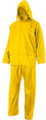 Velilla 195 17 3XL - Traje de lluvia dos piezas con capucha oculta Amarillo Talla 3XL