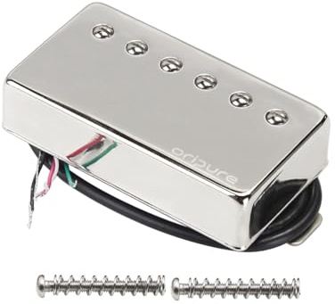 OriPure Pickup Humbucker per chitarra Alnico 5 Pickup al manico per chitarra elettrica Cromo 7.2K Misura la parte per chitarra LP