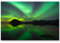 Leinwandbild 120x80cm Nordlichter – Grüntöne