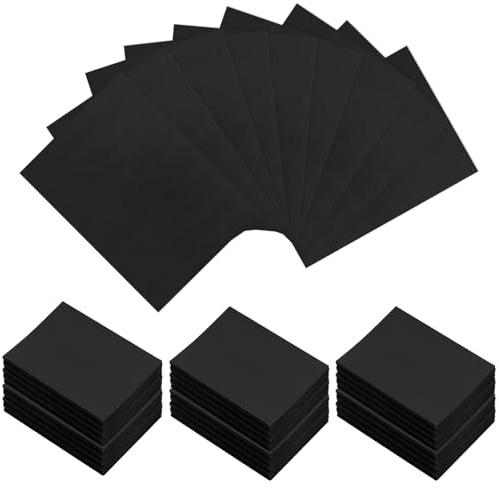 Homgaty - 300 custodie per carte standard, trasparenti, per Pokemon, giochi di magia, MTG, The Gathering, giochi da tavolo, Yugioh (nero)