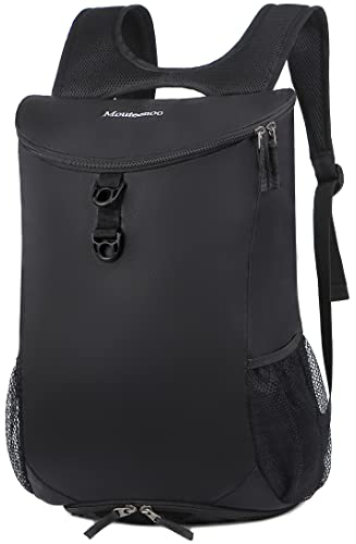 Mouteenoo Sportrucksack mit Schuhfach für Herren und Damen (Black/Black)