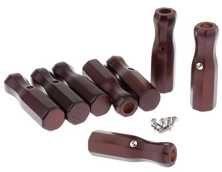 Ronyme 8X Kickertischgriffe, Kickertischgriffe, Tischfußballzubehör aus Holz, Kickertischgriff für Standard-Tischkicker, Indoor-Spiel