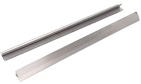 2PCS Gap Filler per Fornello e Bancone, Fornello da Coprigap Cover in Acciaio Inox Gap Cover, Gap Cover tra Fornello e Bancone per Forniture da